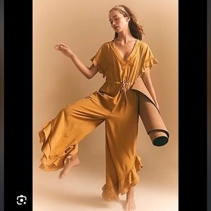 Free People movement shelter one piece jumpsuit ruffle jumper